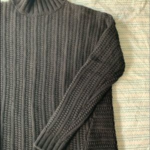 Garnet Hill Cashmere Chunky Textured Turtleneck